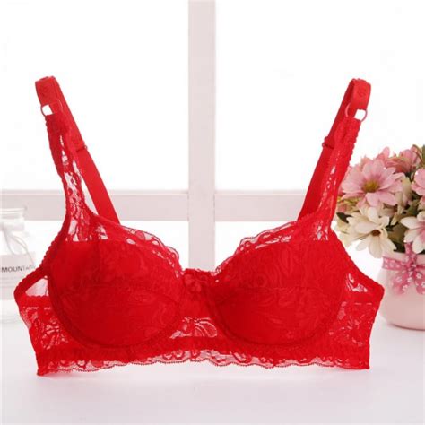 Saient Women Lace Bra Sexy Unlined Underwire Push Up Bra Lingerie