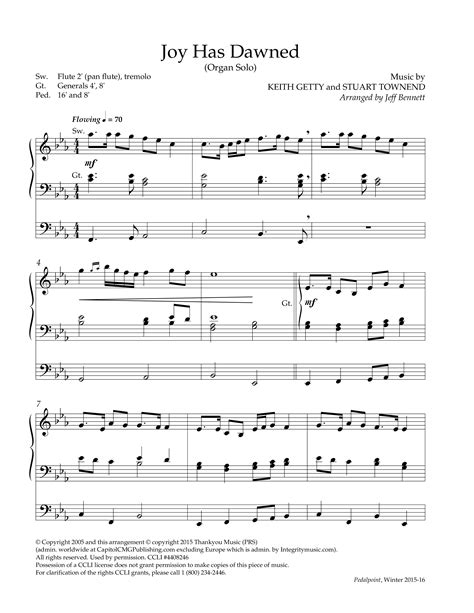 Joy Has Dawned Instrumental Lifeway Worship Arr Jeffery Bennett Praisecharts