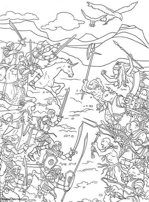 Coloriage La Bataille Finale