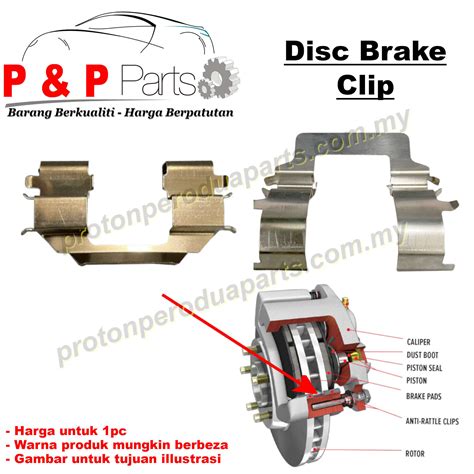 Disc Brake Clip Brek Klip Proton Wira Satria Old 1 6 1 8 Saga BLM FL