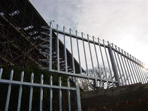 Barbed Top Vertical Bar Railings Jacksons Security Fencing