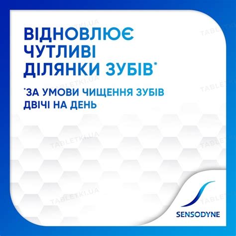 Зубна паста Sensodyne Відновлення та Захист, 75 мл : інструкція + ціна ...