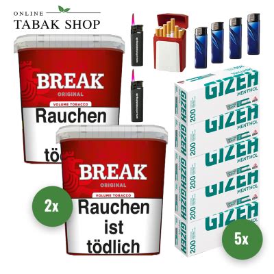 Break Original Tabak X G Gizeh Menthol H Lsen Online