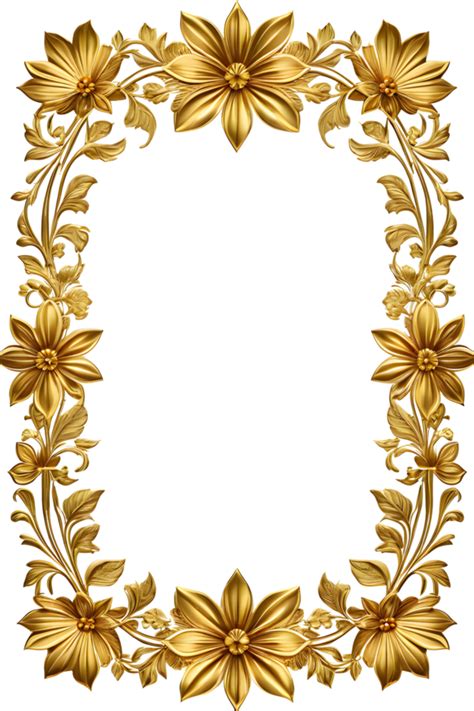 Frame Border Gold Design Pngs For Free Download