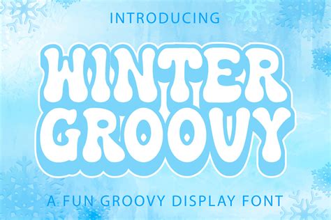 Winter Groovy Font By Densu Creative Creative Fabrica