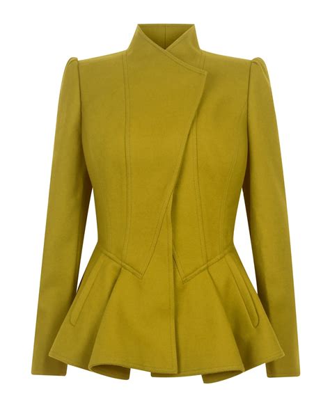 Ted Baker Wrenn Wool Peplum Jacket In Green Clothes Fashion Peplum