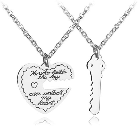 Amazon ZJ ZHIJIA JEWELRY 2ps Mens Womens Key Lovers Couple