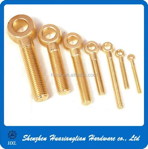 Custom Din444 M2 M4 M6 M8 Brass Stainless Steel Galvanized Eyelet Bolt