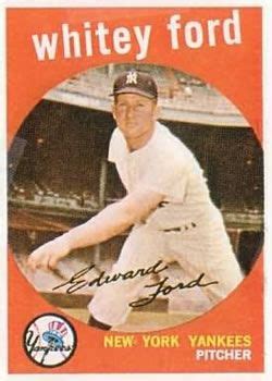 Topps Whitey Ford Trading Card Database In Baseball