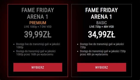 Fame Friday Arena Ppv Gdzie Ogl Da Ile Kosztuje Transmisja