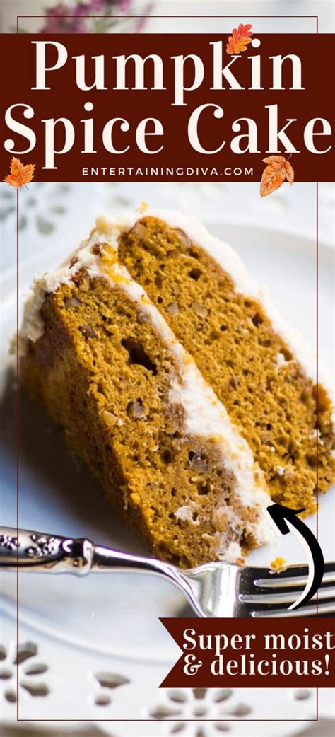 Pumpkin Spice Cake From Scratch With Ginger Cream Cheese Icing