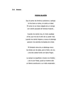 Poema Blason Analisis Jose Santos Ch PDF