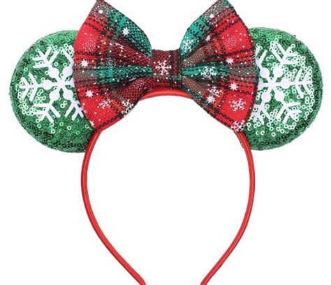 Christmas Mickey Ears Peppermint Candy Ear Headband Etsy