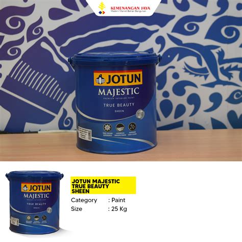 Jual Cat Tembok Jotun Majestic True Beauty Sheen 25 Kg Shopee