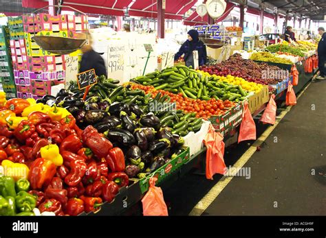 Vegetable Stall Queen Victoria Market Melbourne Victoria Australia