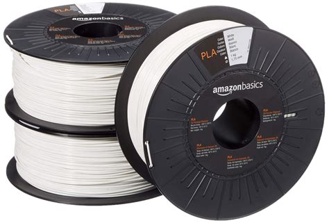 Buy Amazon Basics PLA 3D Printer Filament 1 75mm White 1 Kg Spool 3