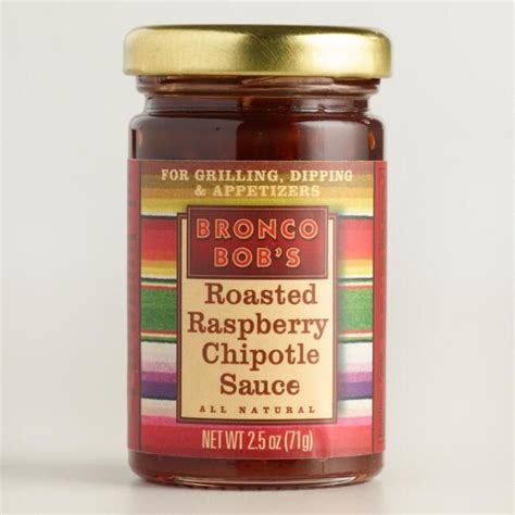 Bronco Bobs Roasted Raspberry Mini Chipotle Sauce Set Of 12 V1