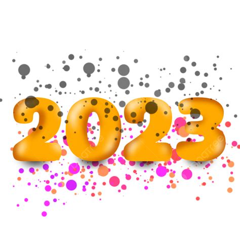 2023 Font Art Bubble Fonts 2023 2023 Bubble Fonts Png Transparent