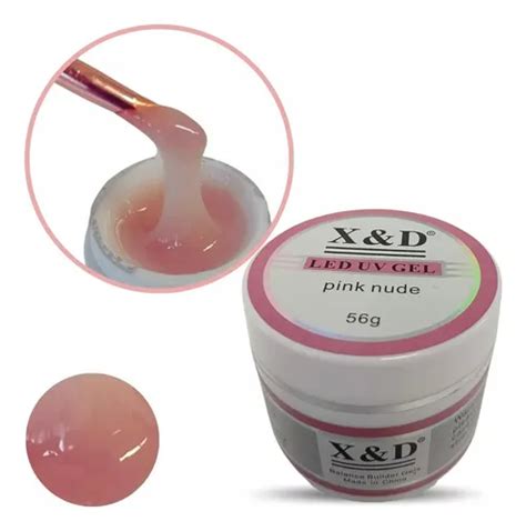 Gel Xed Para Alongamento De Unhas Pink Nude G Mercadolivre