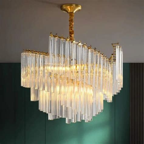 Modern Luxury Spiral Crystal Chandelier Ecolux