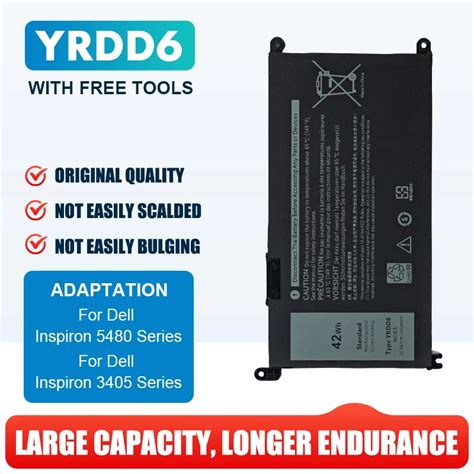 Yrdd Mah Laptop Battery For Dell Latitude P G P G P F