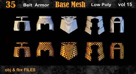 Belt Armor Base Mesh Vol Flippednormals