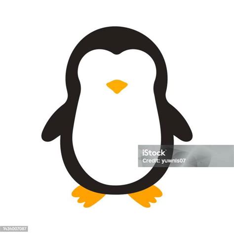 Penguin Wild Animal Lucu Dalam Ilustrasi Vektor Kartun Animasi