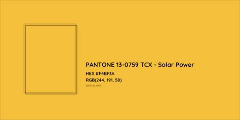 About Pantone Tcx Solar Power Color Color Codes Similar