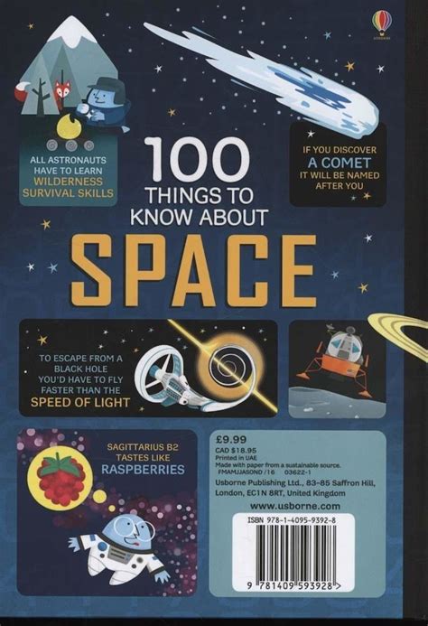 Alex Frith 100 Things To Know About Space Hardcover Elefantmd