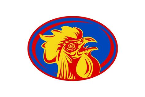 rugby rooster sports mascot france