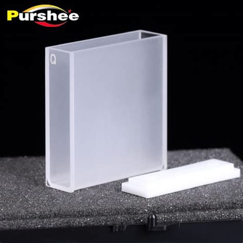 Pcs Quartz Cuvette Cells With Lid Mm Path Length Jgs For