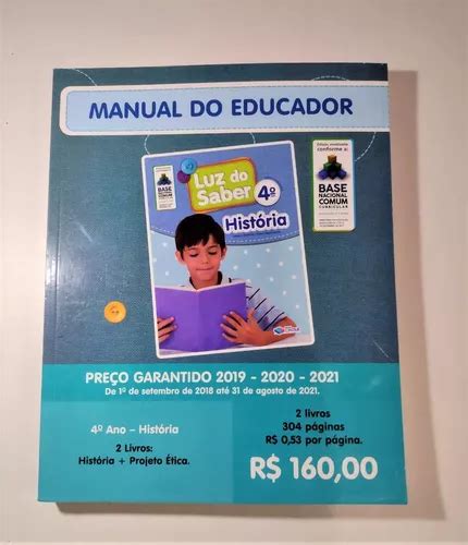 Luz Do Saber Hist Ria Ano Manual Educador Livro Do Professor Bncc