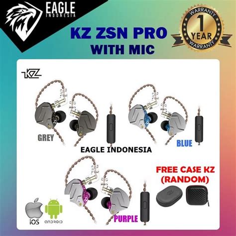 Jual JUAL KZ ZSN Pro Knowledge Zenith Hybrid Earphone Dual Driver