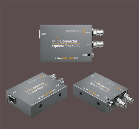 Blackmagic Design Optical Fibe 12G – SDI Mini Converter – eCommerce