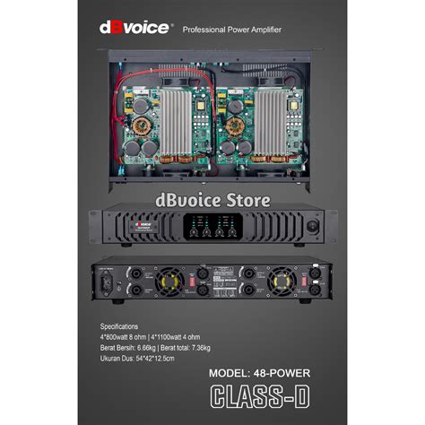 Jual Channel Professional Amplifier Class D Dbvoice Power Shopee