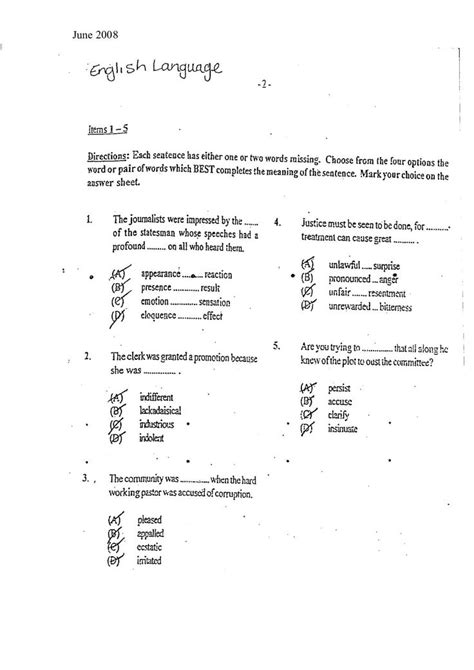 CSEC ENGLISH A PAPER 1 2008 2020 English Exam Papers Past Papers