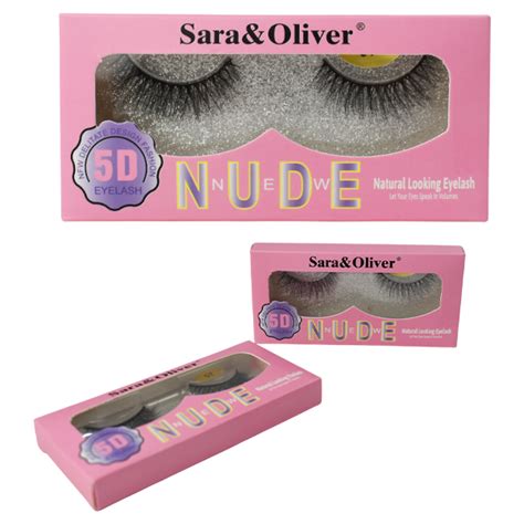 Pestañas de banda volumen 5D SARA Y OLIVER NEW NUDE CAJA ROSADA Coban Mode GT
