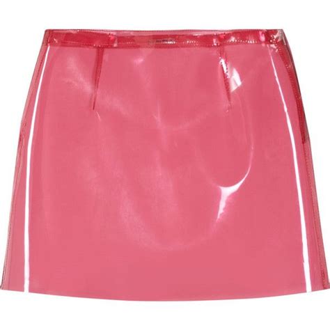 Miu Miu A Line Vinyl Mini Skirt Found On Polyvore Featuring Skirts Mini Skirts Bottoms