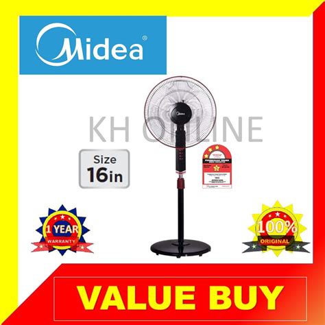 Midea Stand Fan 16 MF 16FS10N Shopee Malaysia