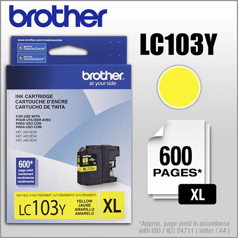 Best Buy Brother Lc Y Xl High Yield Ink Cartridge Yellow Yellow Lc Ys