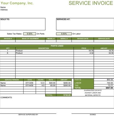Receipt Template For Services Rendered Printable Receipt Template