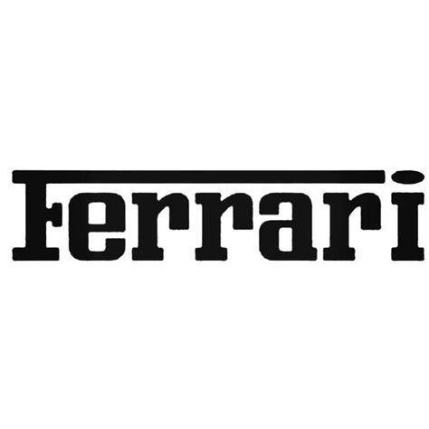 Ferrari 1 Decal Sticker Decalfly