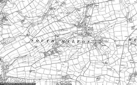 Historic Ordnance Survey Map Of South Milton 1904 1905