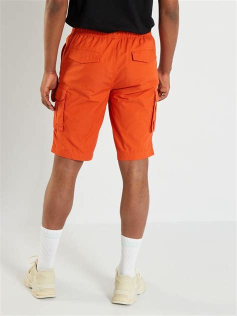 Bermudas Con Bolsillos Cargo Naranja Kiabi 15 00