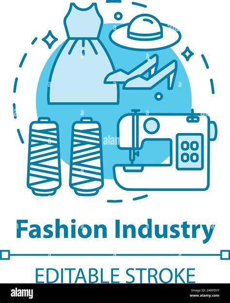 Fashion Industry Concept Icon Clothing Business Workshop For