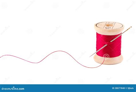 Sewing thread and needle stock photo. Image of sewing - 28077848