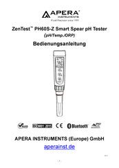 Apera Instruments Zentest Ph S Z Smart Spear Ph Tester Handb Cher