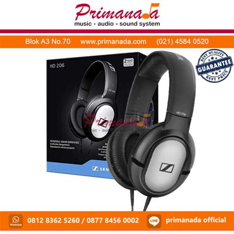 Promo Sennheiser HD 206 Over Ear Headphones HD206 Original Garansi ...