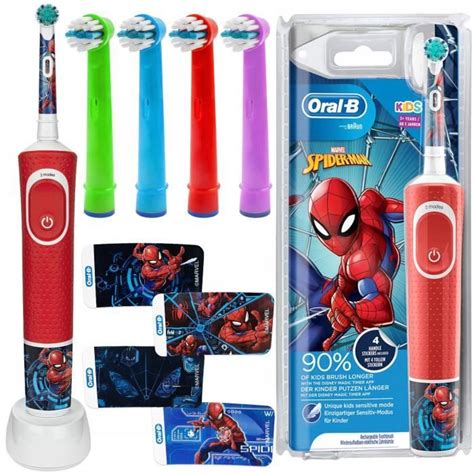 Oral B Vitality Spiderman Brosse Dents Lectrique Embouts