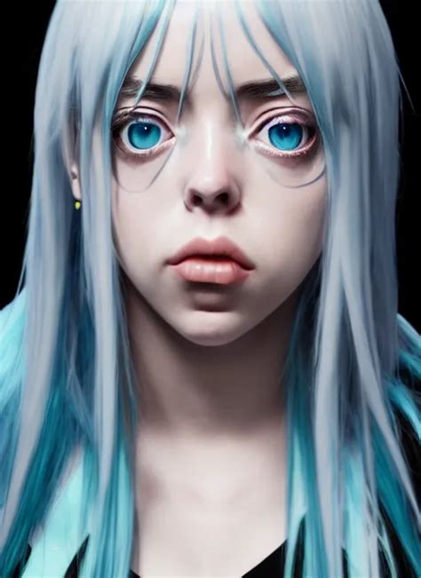 Billie Eilish As Anime Character Ultra Detailed Stable Diffusion